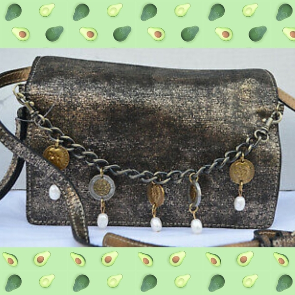 🎁🔥Patricia Nash Metallic Exotic Lizard Lanza - Picture 2 of 14